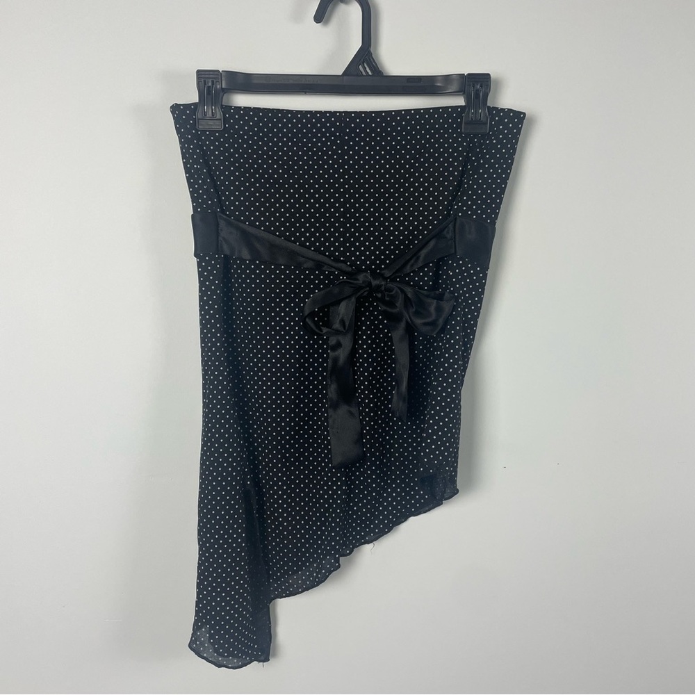 Trixxi Y2K Polka Dot Strapless Asymmetrical Tank Size L - Picture 5 of 9